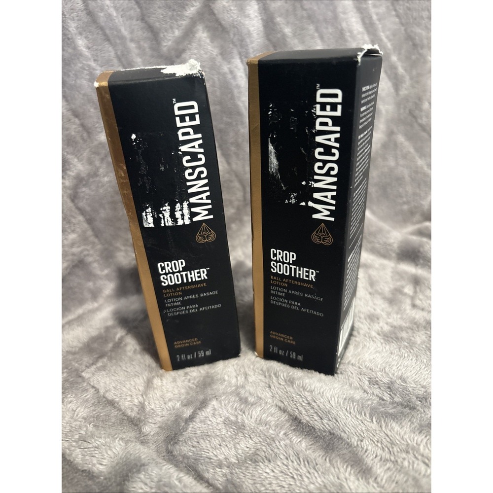 Lot Of 2- Manscaped Crop Soother Ball Aftershave Lotion‎ 2 Oz - New Sealed